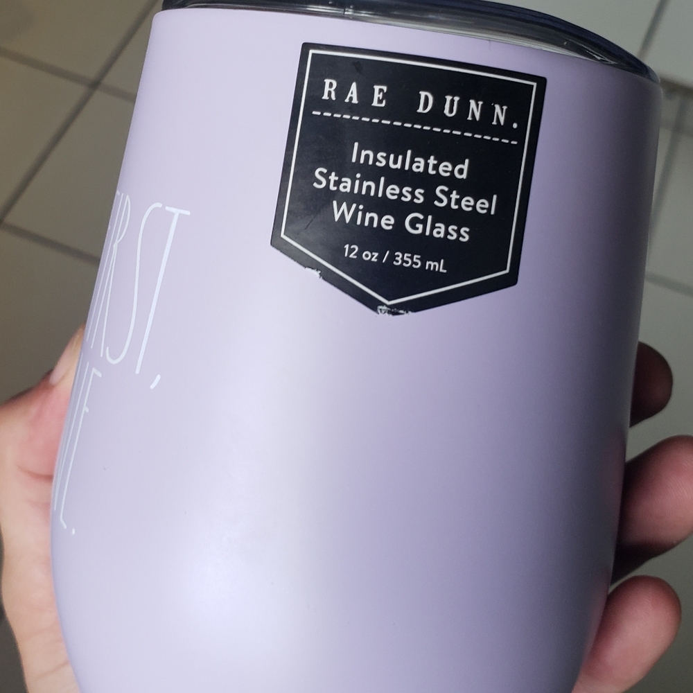 2/$10 Rae Dunn Wine Tumbler Lilac 12oz - Picture 2 of 3